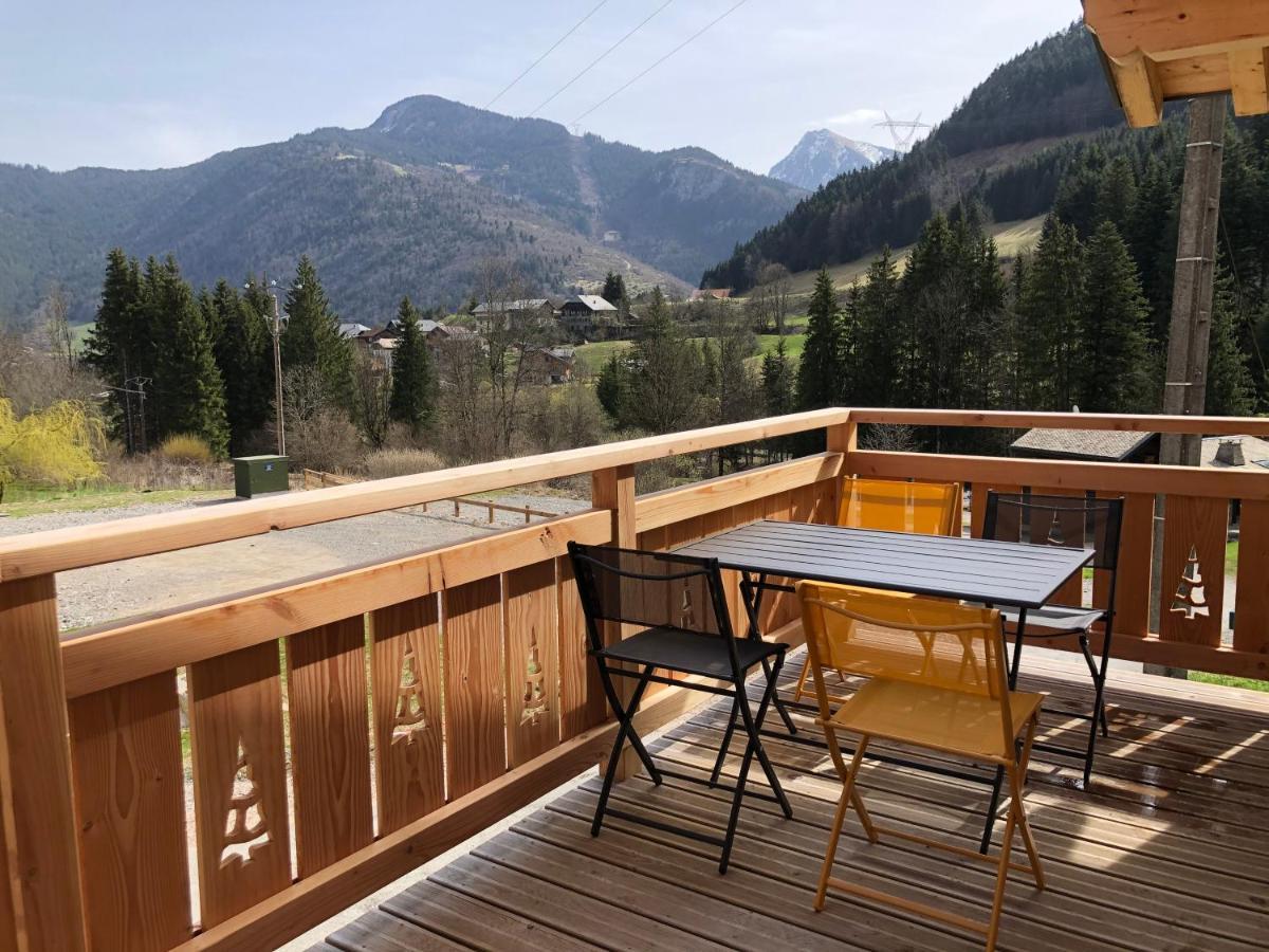 Chalet cosy et moderne vue montagnes Seytroux Eksteriør billede